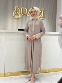 İnvee İki İplik  Elbise 6754 - TAŞ