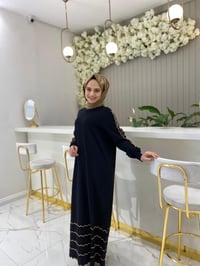 İnvee Triko Elbise 7030 - SİYAH
