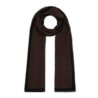 İpekevi Dört Mevsim Kestane Monogram Şal 4356 - KAHVE