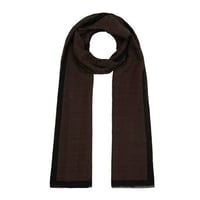 İpekevi Dört Mevsim Kestane Monogram Şal 4356 - KAHVE