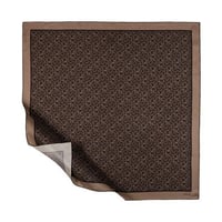 İpekevi Typo Monogram Browni Tivil İpek Eşarp 1119 - GRİ