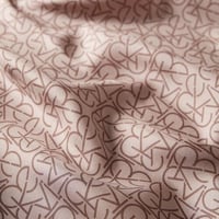 İpekevi Typo Monogram Vizon Tivil İpek Eşarp 1119 - TAŞ