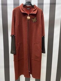 Kelebek Detaylı Kap 8609 - KAHVE