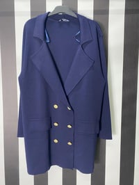 Kruaze Triko Ceket 3727 - LACİVERT