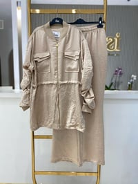 Lisa Kolu Büzgülü Takım 5049 - BEJ