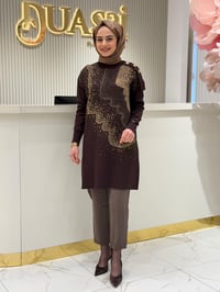 Miss 271 Triko Tunik  - KAHVE