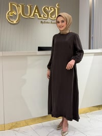 Misswhence 3135 Elbise  - KAHVE