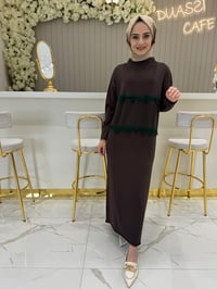 Miswhence Triko Elbise 239 - KAHVE
