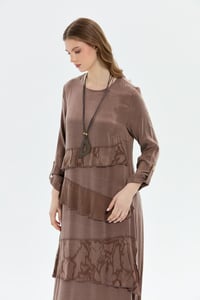 Müsemma Duygu Elbise 4648 - KAHVE