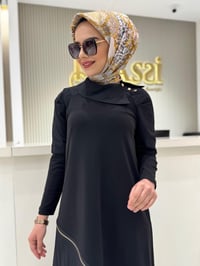 Müsemma Selen Elbise  - Siyah