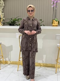 Müsemma Simay Takım 3788 - KAHVE