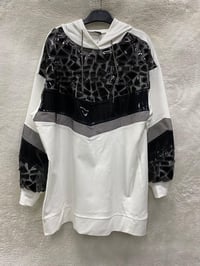 My312 Deri Kombinli Tunik 8413 - EKRU