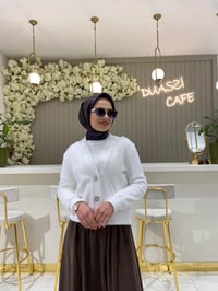 My312 Düğmeli Triko 8416 - EKRU