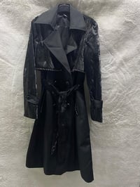 My312 İnci Detaylı Trench 7411 - SİYAH