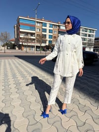 My312 Jakarlı Takım 1416 - EKRU