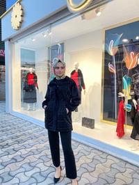 My312 Kapitoneli Angora Kaban 7457 - SİYAH