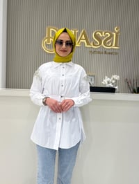 My312 Kolları Taşlı Tunik 8601 - EKRU