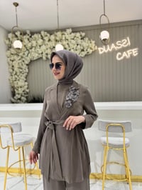 Nurcan Çetin 25600 Takım  - KAHVE