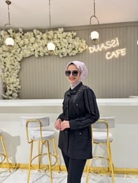Nure 1000 Trençkot  - SİYAH