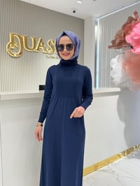 Nuss 509 Elbise  - LACİVERT