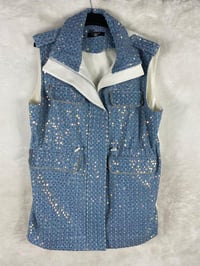Ny312 Cepli Denim Yelek 9101 - MAVİ
