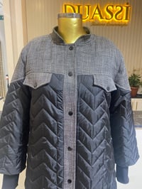 Omuz Detaylı Mont 3534 - SİYAH