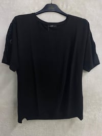 On Triko Bluz 31475 - SİYAH