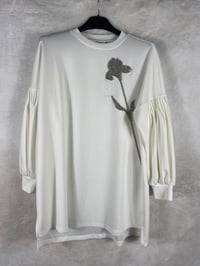 Orhan Store Çiçek Detay Tunik 1254 - EKRU
