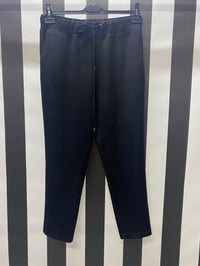 Örme Kus Gözlü Bağcıklı Pantolon 5573 - SİYAH