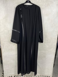 Qeffa Şerit Detay Ferace 164 - SİYAH