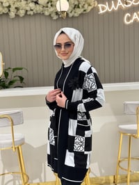 Qmash Bronş Detaylı Hırka 34 - EKRU