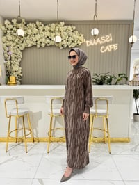 Qmash Qupra Elbise 9123-K - KAHVE