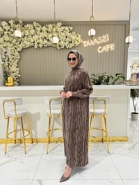 Qmash Qupra Elbise 9123-K - KAHVE
