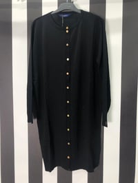 Rayon Düğmeli Hırka 706 - SİYAH