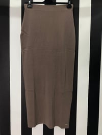 Rayon Düz Lastikli Kalem Etek 103 - KAHVE