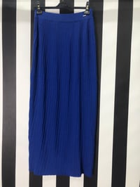 Rayon Lastikli Piliseli Etek 104 - MAVİ