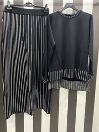 Rayon Pike Örgü Etekli Takım 132 - Beyaz