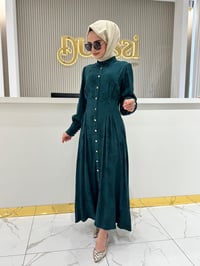 Seçil 10002521311008 Elbise  - YEŞİL