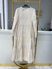 Seçil Elbise 10002511311027 - krem