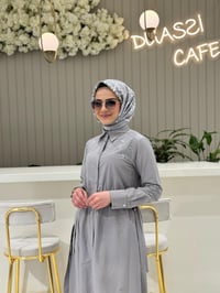 Seçil Günlük Elbise 1020 - GRİ