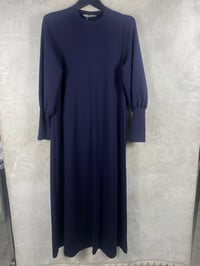 Seçil Tek Renk Elbise 1001 - LACİVERT