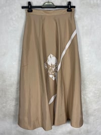 Seçil Yaprak Detaylı Etek 1013 - CAMEL