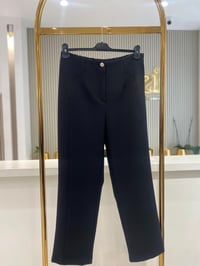 Sentez 5603 Milano Boru Paça Pantolon  - SİYAH
