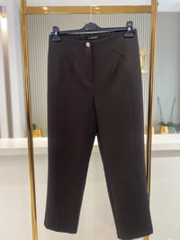 Sentez 5603 Milano Boru Paça Pantolon  - KAHVE