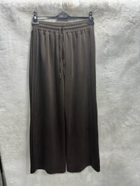 Sentez Berlin Yanı Nervürlü Geniş Paça Pantolon 5581 - KAHVE