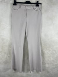 Sentez Kanvas İspanyol Paça Pantolon 5531 - GRİ