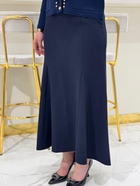 Sentez Lena Üçgen Parçalı Etek 5458 - LACİVERT