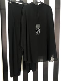 Şifon Detaylı Takım 4235 - SİYAH