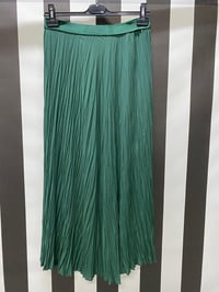 Şifon Kırıştırma Etek 5432 - YEŞİL