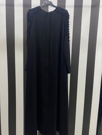 Taş İşlemeli Ferace 6900 - SİYAH
